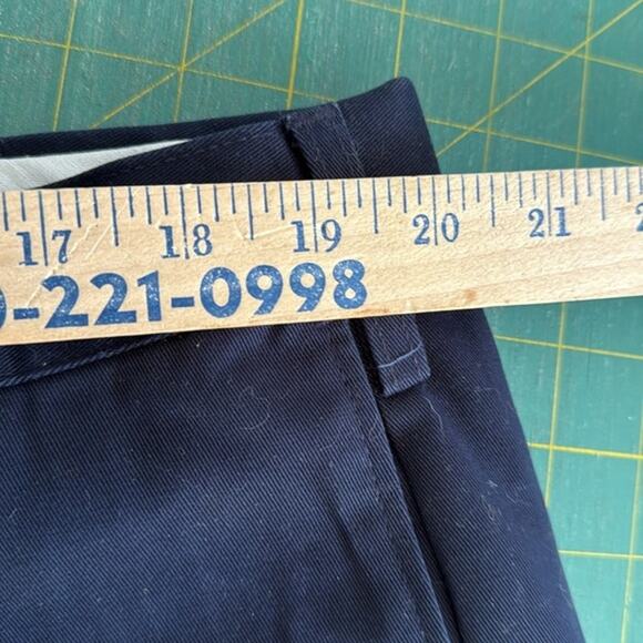 Lands End Men's sz 42 Navy Blue Straight Leg Traditional Fit Zip Front - Picture 4 of 6